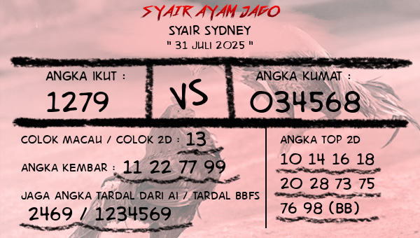  - Syair Sydney