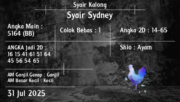 Syair Kalong - Syair Sydney