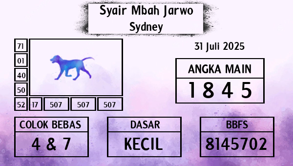 Syair Mbah Jarwo - Sydney
