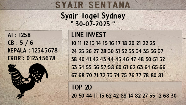  - Syair Togel Sydney